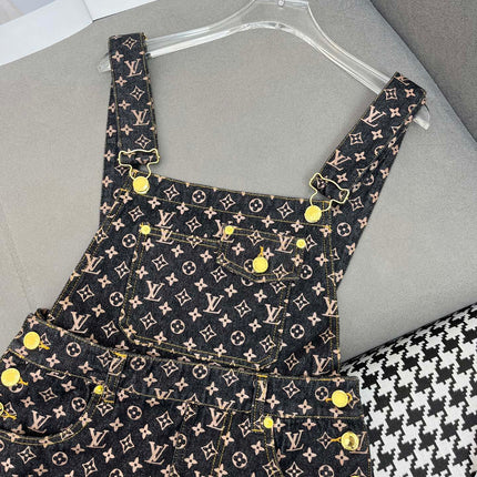 LV NEW DENIM OVERALL DRESS 269064