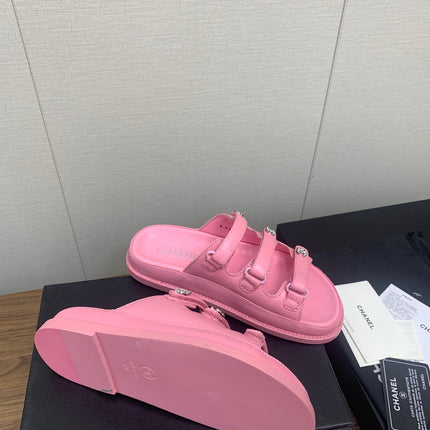 DAD SANDAL IN LIGHT PINK LAMBSKIN MULE