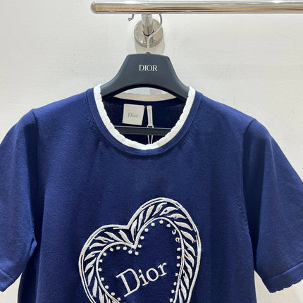 DIOR 26S SHORT-SLEEVE KNIT TOP 1703