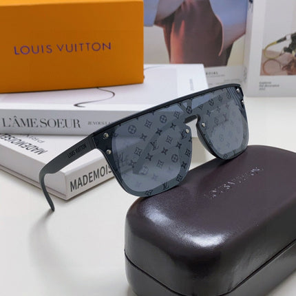 WAIMEA SUNGLASSES 581362 IN BLACK ACETATE MONOGRAM ON LENS