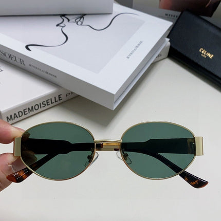 TRIOMPHE SUNGLASSES 548596 IN METAL BLACK LENSES