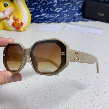 TRIOMPHE SQUARE SUNGLASS 566741 IN IVORY ACETATE