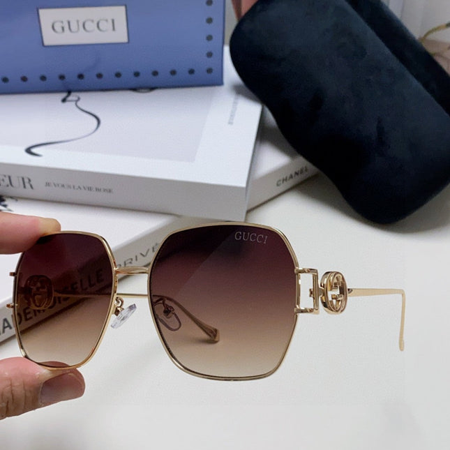 SQUARE FRAME SUNGLASSES 570217 IN METAL