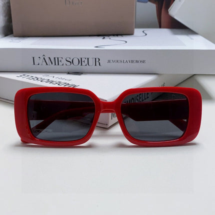 DIOR 26S RECTANGULAR FRAME IN RED ACETATE 422573