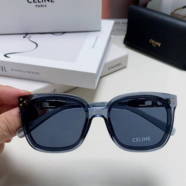 TRIOMPHE SUNGLASSES 573249 IN NAVY BLUE ACETATE METAL LOGO