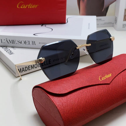 CARTIER 26S GEOMETRIC HEXAGONAL FRAME IN METAL 443368