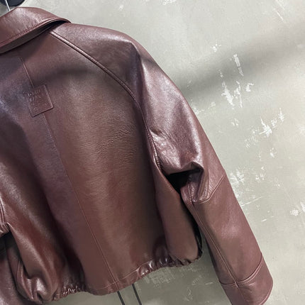 Loewe 2025 Leather Jacket Brown Sheepskin