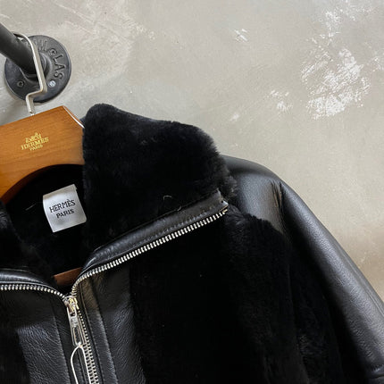 HERMES 25S SHEARLING JACKET 348
