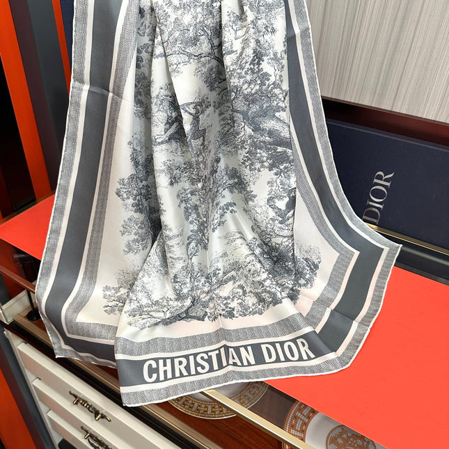 DIOR 26S SCARF 90CM IN SILK 313454