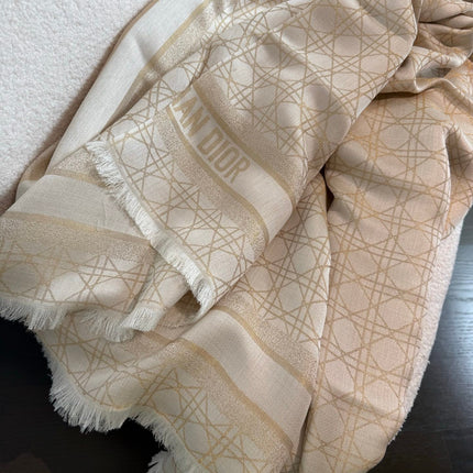 DIOR 26S SCARF 140 IN SILK AND CASHMERE 424259