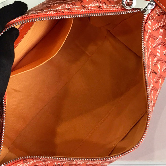 GOYA 26S BOEING 25CM IN ORANGE GOYARDINE CANVAS AND CALFSKIN