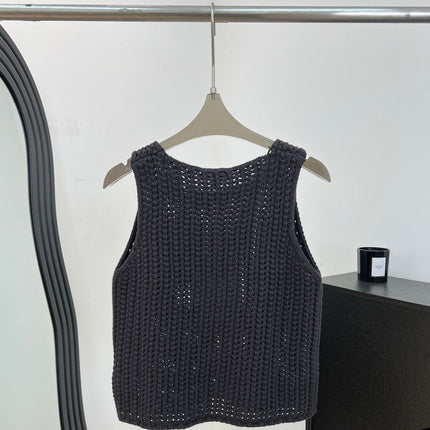 CHANEL 26S SLEEVELESS KNIT TOP 1495