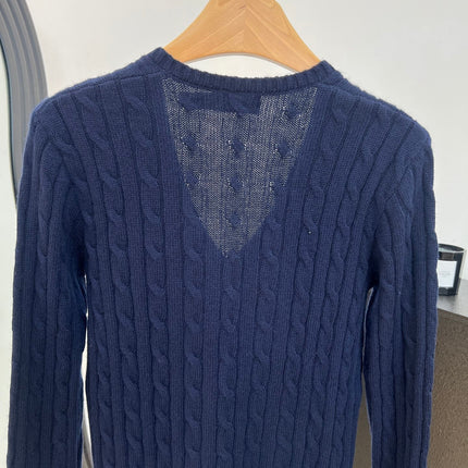 RALPH LAUREN 26S V-NECK CABLE-KNIT SWEATER 560