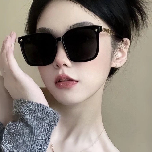 CHAIN SQUARE SUNGLASSES L8233 IN ACETATE