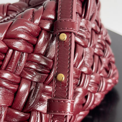 KELIMERO CHA-CHA CLUTCH 28.5 IN BURGUNDY LAMBSKIN