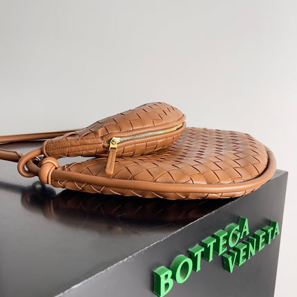 MEDIUM GEMELLI SHOULDER BAG 36 IN BROWN LAMBSKIN