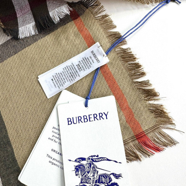 BURBERRY 26S SCARF 220CM IN CASHMERE SILK 303204