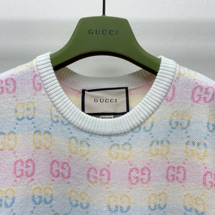 GUCCI SHORT-SLEEVE KNIT TOP 232145