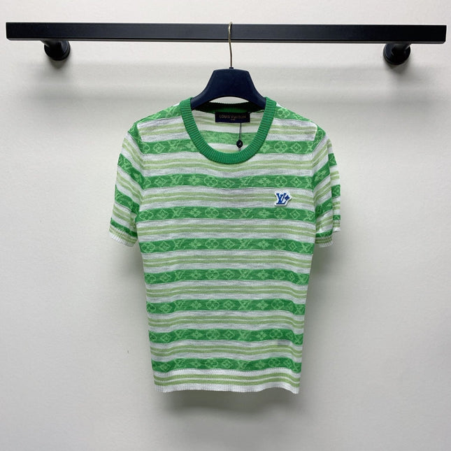 LV STRIPED CREW NECK T-SHIRT 268098