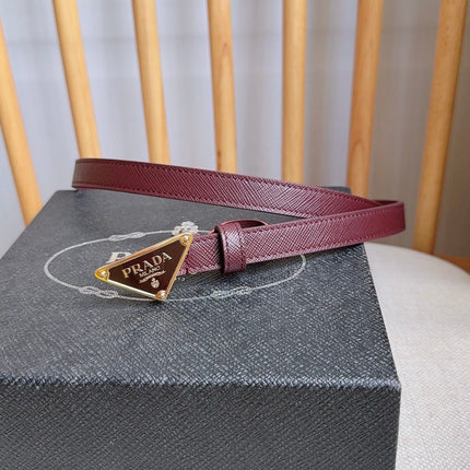 PRADA 25S BELT 15 MM IN RED CALFSKIN 598412