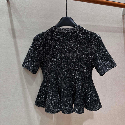DIOR 26S SHORT-SLEEVED PEPLUM 1467