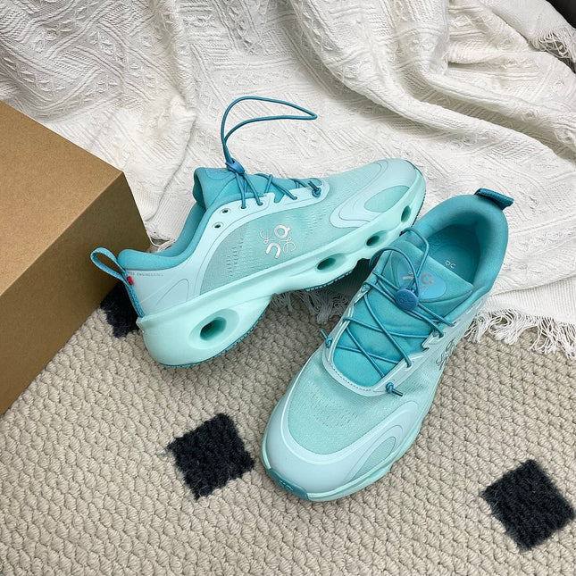 LOEWE 26S CLOUDSOLO SNEAKERS IN AQUA BLUE RECYCLED POLYESTER