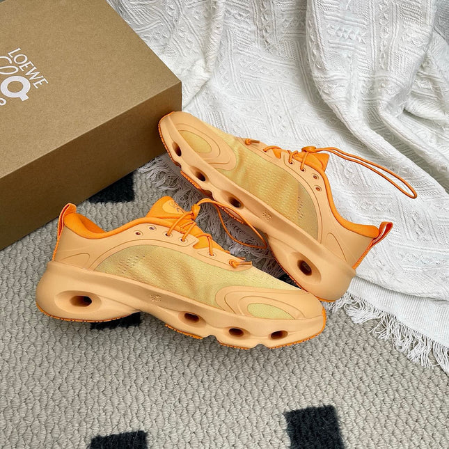 LOEWE 26S CLOUDSOLO SNEAKERS IN ORANGE RECYCLED POLYESTER