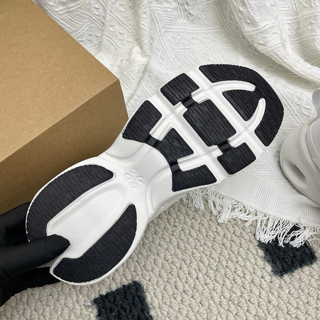 LOEWE 26S CLOUDSOLO SNEAKERS IN WHITE RECYCLED POLYESTER
