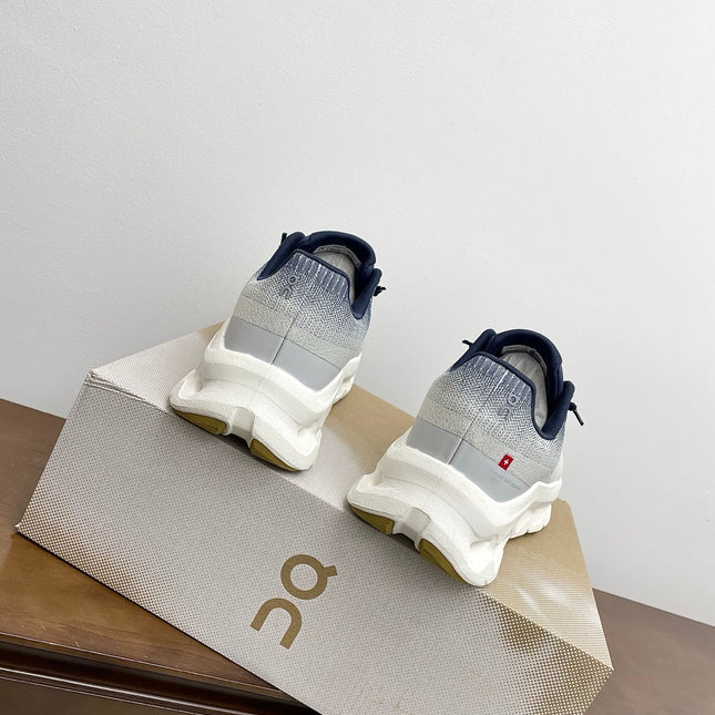 LOEWE 26S CLOUDTILT SNEAKER IN DARK BLUE IVORY RECYCLED POLYESTER