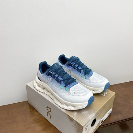 LOEWE 26S CLOUDTILT SNEAKER IN BLUE IVORY RECYCLED POLYESTER