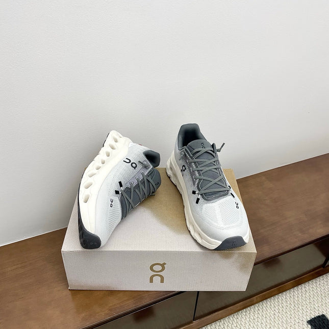 LOEWE 26S CLOUDTILT SNEAKER IN LIGHT GREY RECYCLED POLYESTER