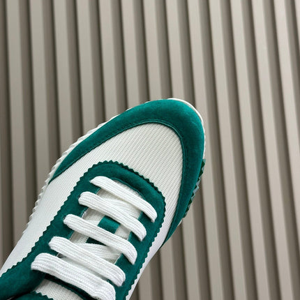 BOUNCING SNEAKERS TEAL MIX WHITE CALFSKIN