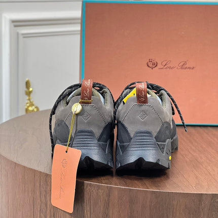 LP KATHARINA SNEAKER LIGHT GRAY AND CHARCOAL SUEDE