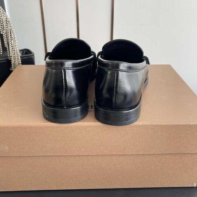 BURBERRY 26S LOAFERS IN BLACK CALFSKIN