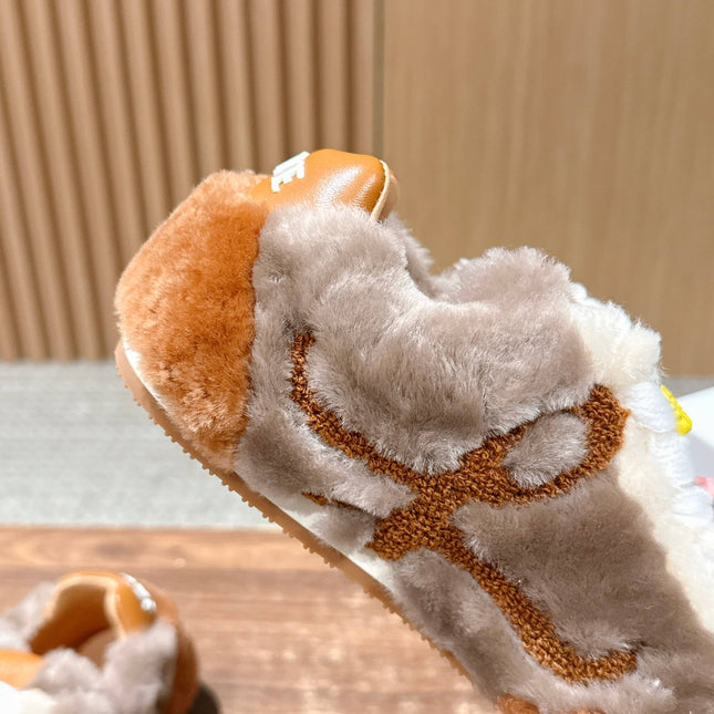 LOEWE 26S BALLET RUNNER 2.0 IN BROWN SHEARLING