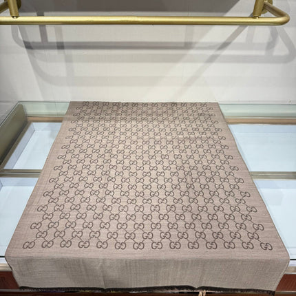GUCCI 25S SCARF 200 IN CASHMERE SILK 706563