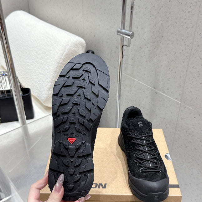 ALO 25S SALOMON AERO GLIDE 3 IN BLACK SUEDE