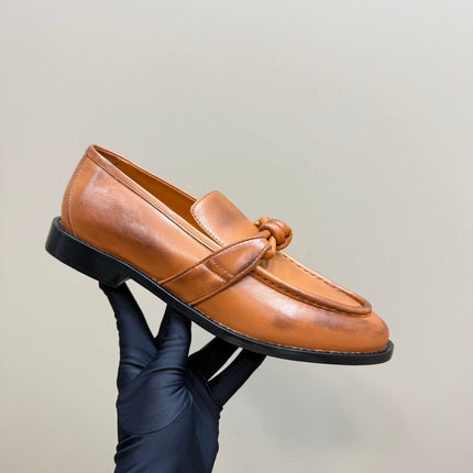 ASTAIRE LOAFER IN CINNAMON BROWN CALFSKIN
