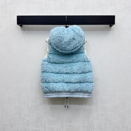 MONCLER 25S DOWN VEST IN BLUE 107