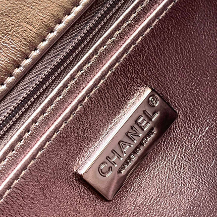 CHANEL 26S CLASSIC FLAP BAG 21 IN SILVER SEQUINS STYLE 8