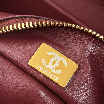 CHANEL 26S CLASSIC MINI FLAP BAG 20 IN TAUPE BROWN CAVIAR LEATHER