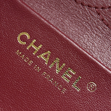 CHANEL 26S CLASSIC MINI FLAP BAG 20 IN COFFEE BROWN CAVIAR LEATHER