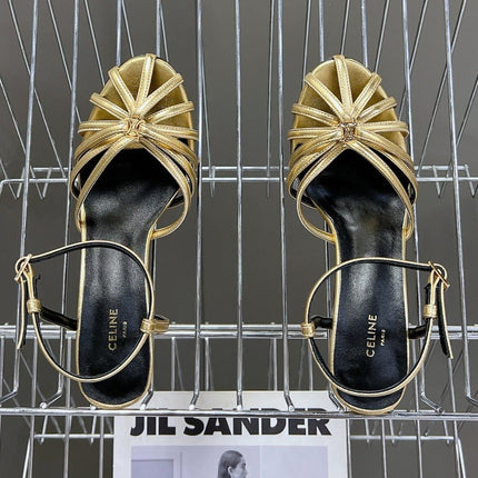TRIOMPHE SANDAL IN LAMBSKIN GOLD