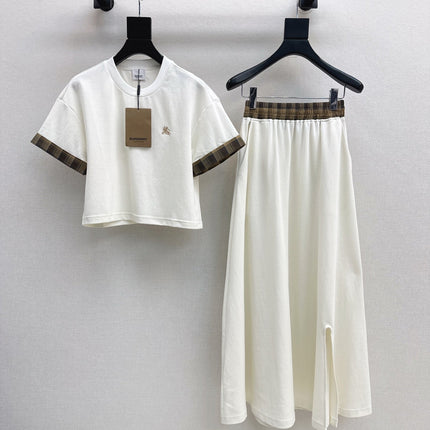 BURBERRY 26S TOP AND SKIRT SET 422