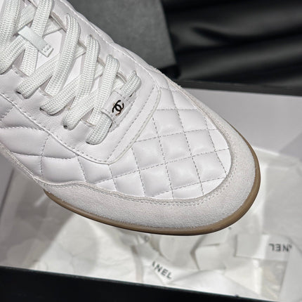 CC OTHER PLAID PATTERNS CASUAL STYLE WHITE SUEDE