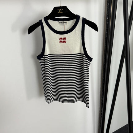 MIUMIU SLEEVELESS KNIT TOP STYLE 361