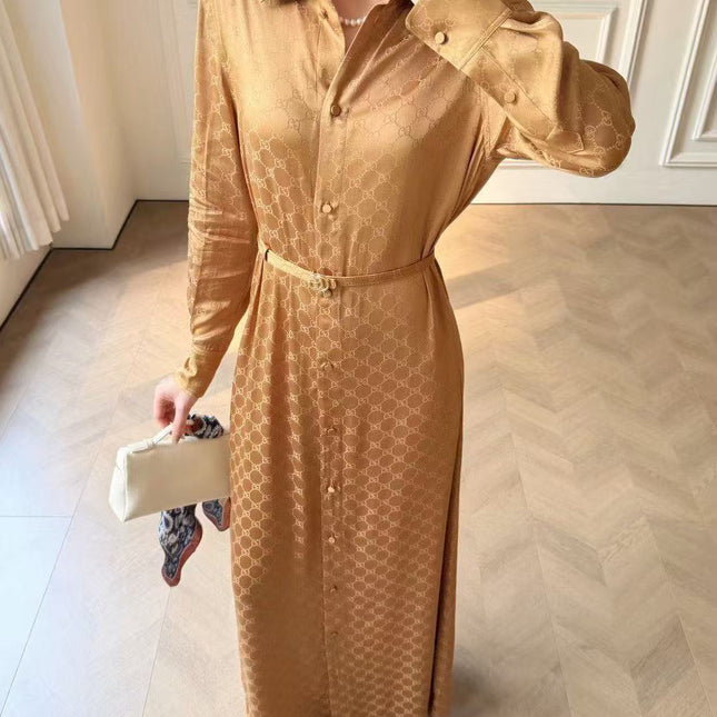 GUCCI 26S LONG SLEEVE SHIRT DRESS 302