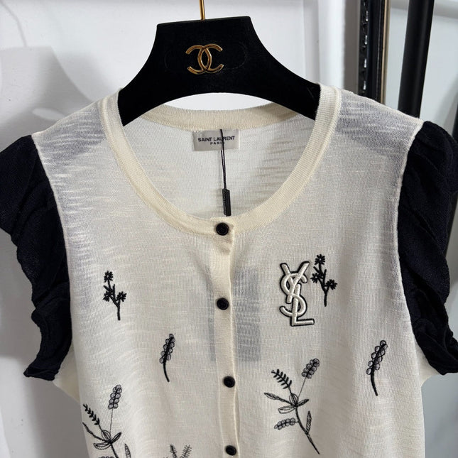 YSL 26S KNIT VEST TOP 383