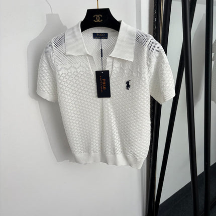 RALPH LAUREN 26S SHORT SLEEVE POLO KNIT TOP 402