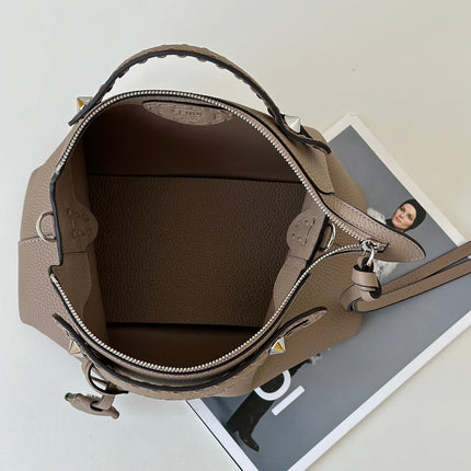 BY THE WAY SELLERIA LARGE 29 BAG IN CEDAR BROWN CALFSKIN